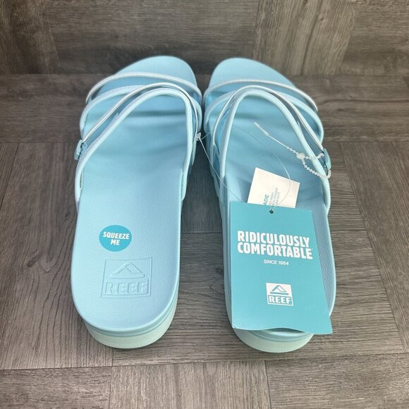 REEF Vista Hi Energy Women's size 9 Light Blue Cushion Comfort Sandals - Picture 4 of 8